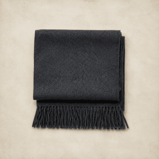Charcoal wool scarf
