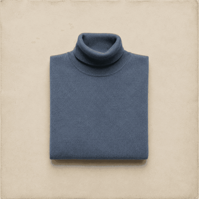 Dusty blue turtleneck