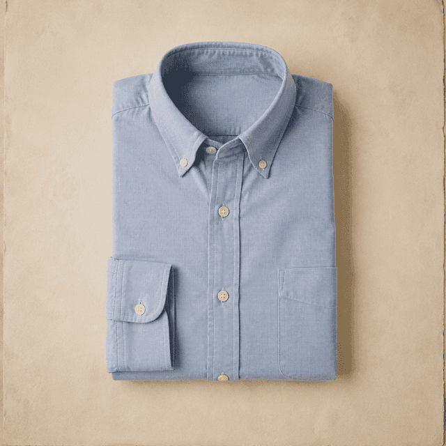 Pale blue oxford