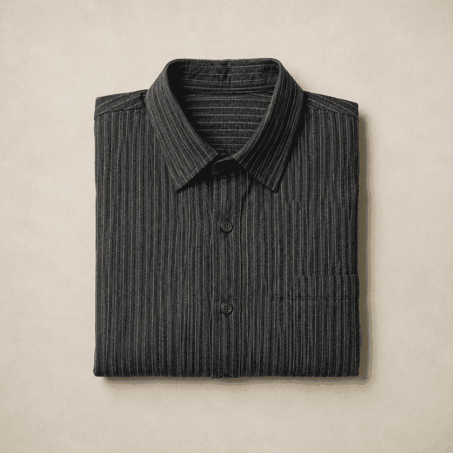 Charcoal striped shirt