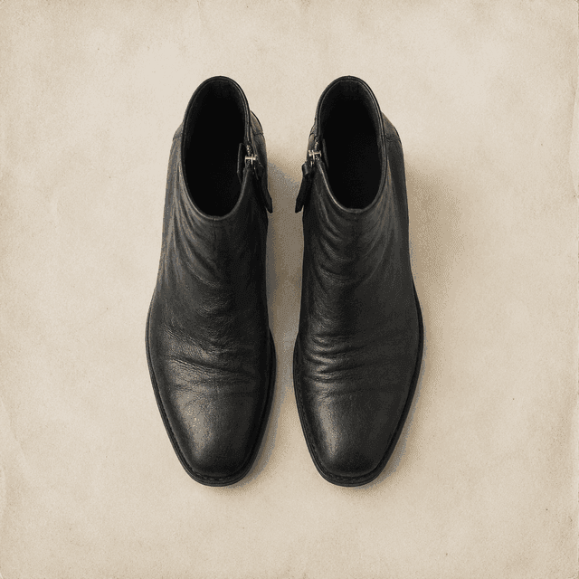 Black ankle boots