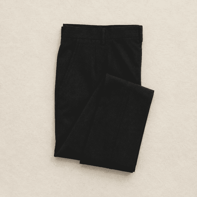 Black tailored trousers